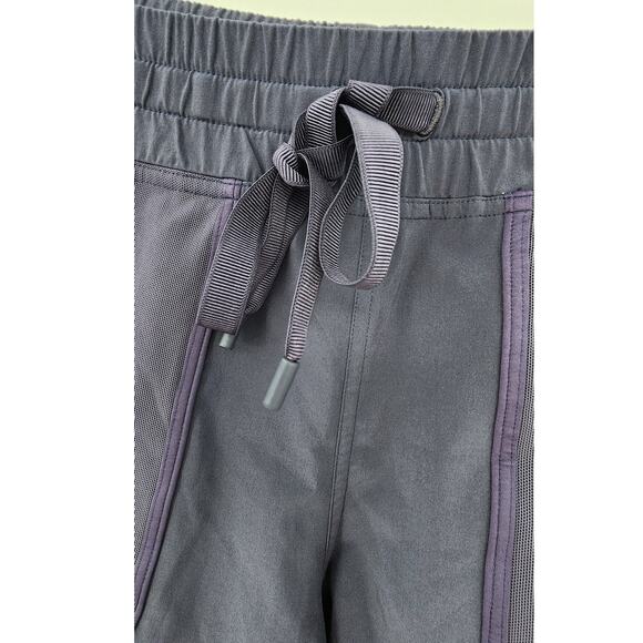 Lululemon Noir Short Cadet Blue Mesh‎ Pocket Shorts Dark Blue Purple Size 4 - Picture 11 of 12